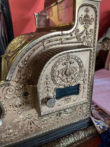 Lot 320 - A National gilt brass cash register, early 20th century