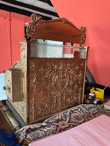 Lot 320 - A National gilt brass cash register, early 20th century
