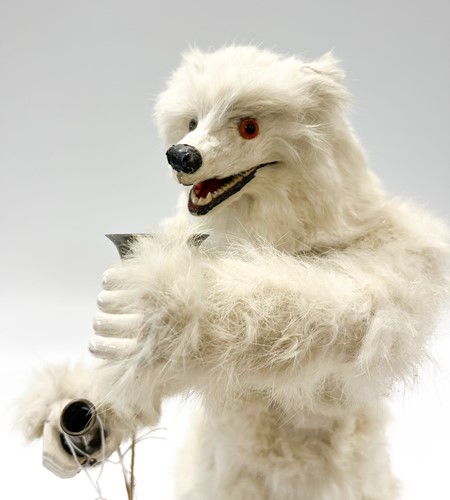 Lot 197 - A Roullet & Decamps musical drinking polar bear automaton, early 20th century