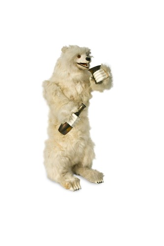 Lot 197 - A Roullet & Decamps musical drinking polar bear automaton, early 20th century