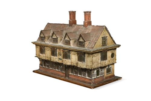 Lot 186 - F. Tibbenham, a scale model of 'Sparrowe's House' or 'The Ancient House', Ipswich, 19th century