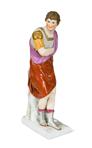 Lot 278 - A Berlin figure of a Greek man, circa 1850