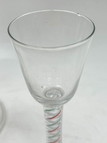 Lot 372 - A heavy baluster wine glass, early 18th century