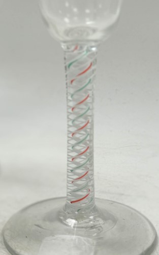 Lot 372 - A heavy baluster wine glass, early 18th century