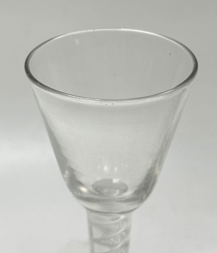 Lot 372 - A heavy baluster wine glass, early 18th century