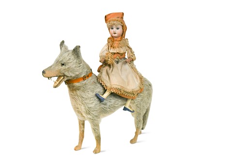 Lot 191 - A German model of Little Red Riding Hood and the Wolf, early 20th century