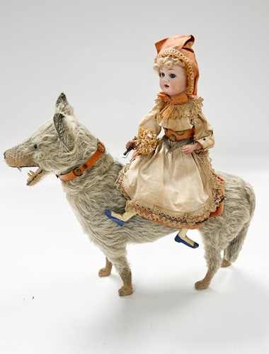 Lot 191 - A German model of Little Red Riding Hood and the Wolf, early 20th century