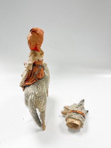 Lot 191 - A German model of Little Red Riding Hood and the Wolf, early 20th century