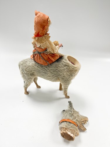 Lot 191 - A German model of Little Red Riding Hood and the Wolf, early 20th century
