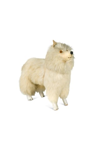 Lot 190 - A Spitz or Samoyed toy, possibly German, early 20th century