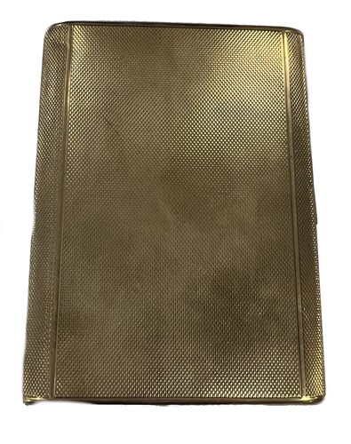 Lot 315 - A George VI 9ct gold pocket cigarette case