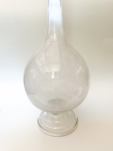 Lot 159 - A composed pair of glass chemist carboys, 19th century
