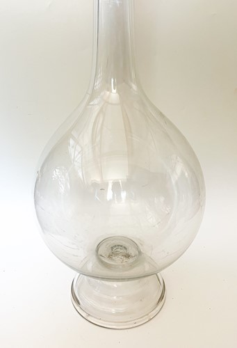 Lot 159 - A composed pair of glass chemist carboys, 19th century