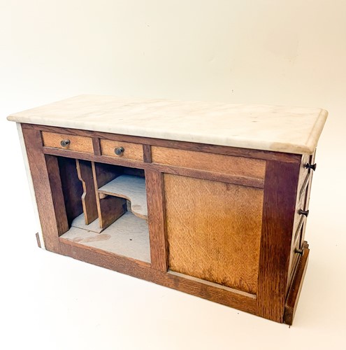 Lot 241 - A miniature French butcher's counter