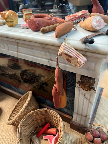 Lot 241 - A miniature French butcher's counter