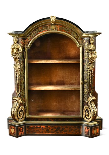 Lot 285 - A French boullework table cabinet, early 18th century and later