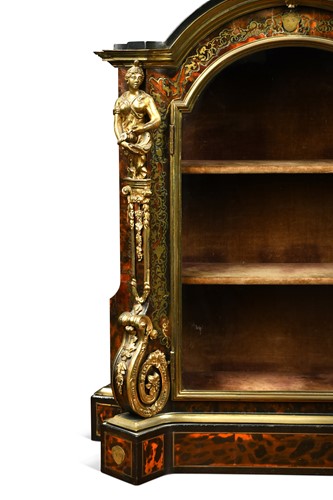 Lot 285 - A French boullework table cabinet, early 18th century and later
