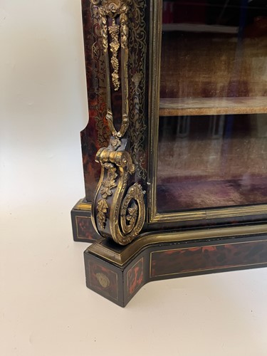 Lot 285 - A French boullework table cabinet, early 18th century and later