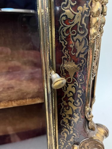 Lot 285 - A French boullework table cabinet, early 18th century and later