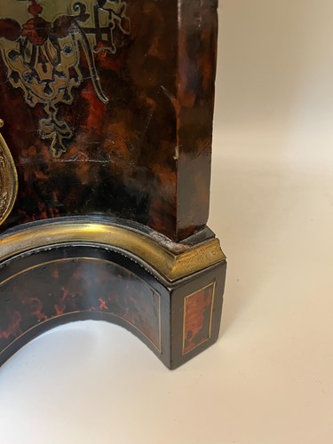 Lot 285 - A French boullework table cabinet, early 18th century and later