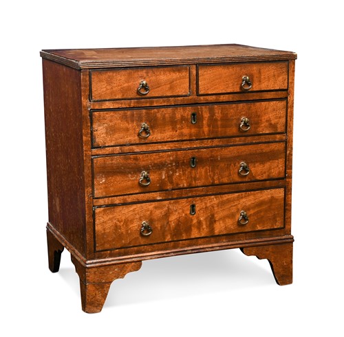 Lot 234 - A Regency miniature mahogany chest of drawers