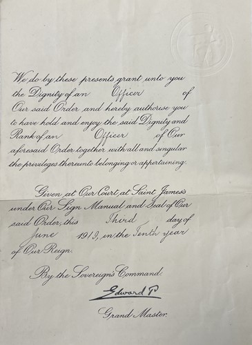 Lot 70 - A WW1 group of 3 medals and OBE (1914 Star...