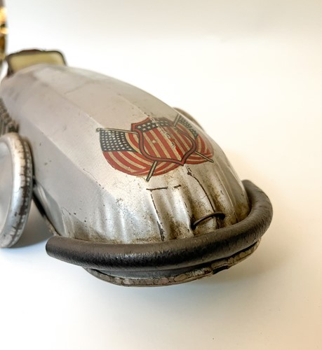 Lot 168 - Buffalo Toys tinplate model 'Silver Bullet' speed car, American, circa 1930