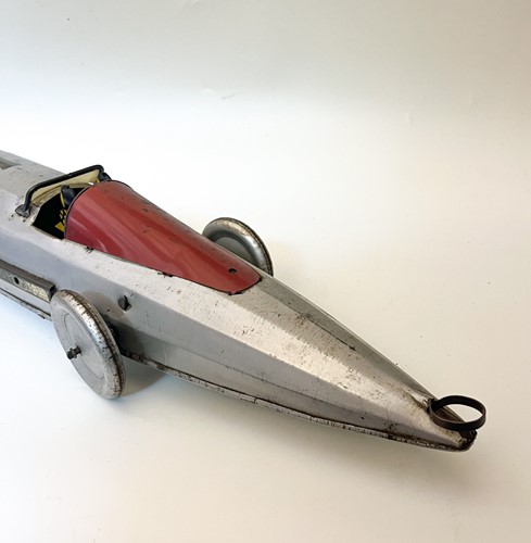 Lot 168 - Buffalo Toys tinplate model 'Silver Bullet' speed car, American, circa 1930
