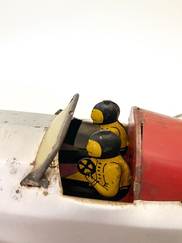 Lot 168 - Buffalo Toys tinplate model 'Silver Bullet' speed car, American, circa 1930