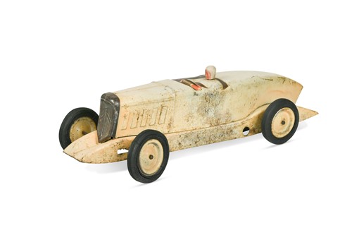 Lot 171 - A Jouets Citroen (France) pressed steel Racing Car, circa 1930s