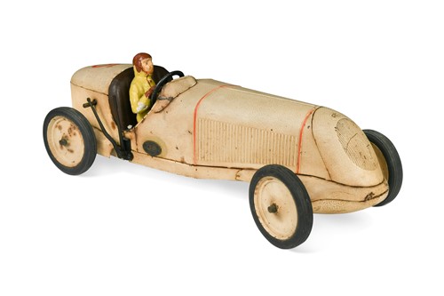 Lot 169 - JEP (France) clockwork model toy race car, 1930s