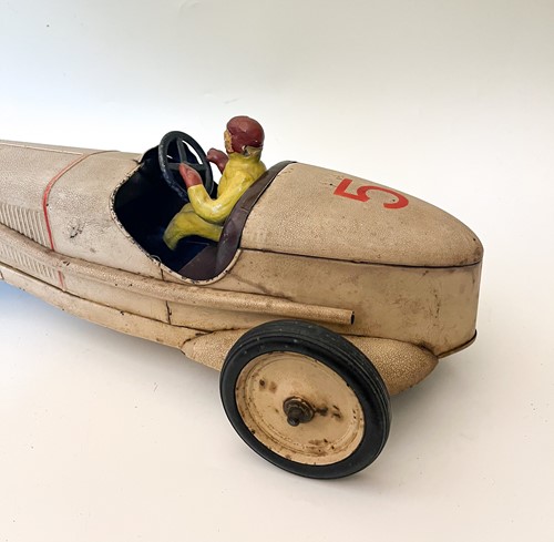 Lot 169 - JEP (France) clockwork model toy race car, 1930s