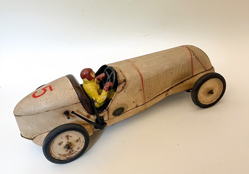 Lot 169 - JEP (France) clockwork model toy race car, 1930s