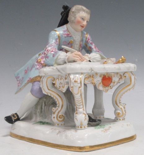 Lot 52 - Early 19th century Meissen figure, figure...