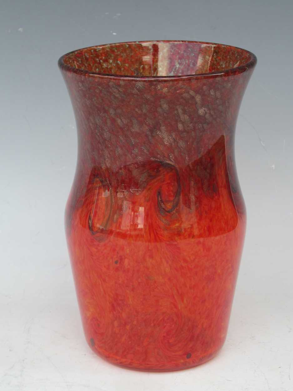 Lot 22 - A strathearn glass vase, with moulded mark to...