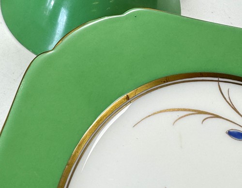 Lot 39 - Eric Slater for Shelley, a Horn of Flowers pattern Vogue shaped tea service, circa 1931