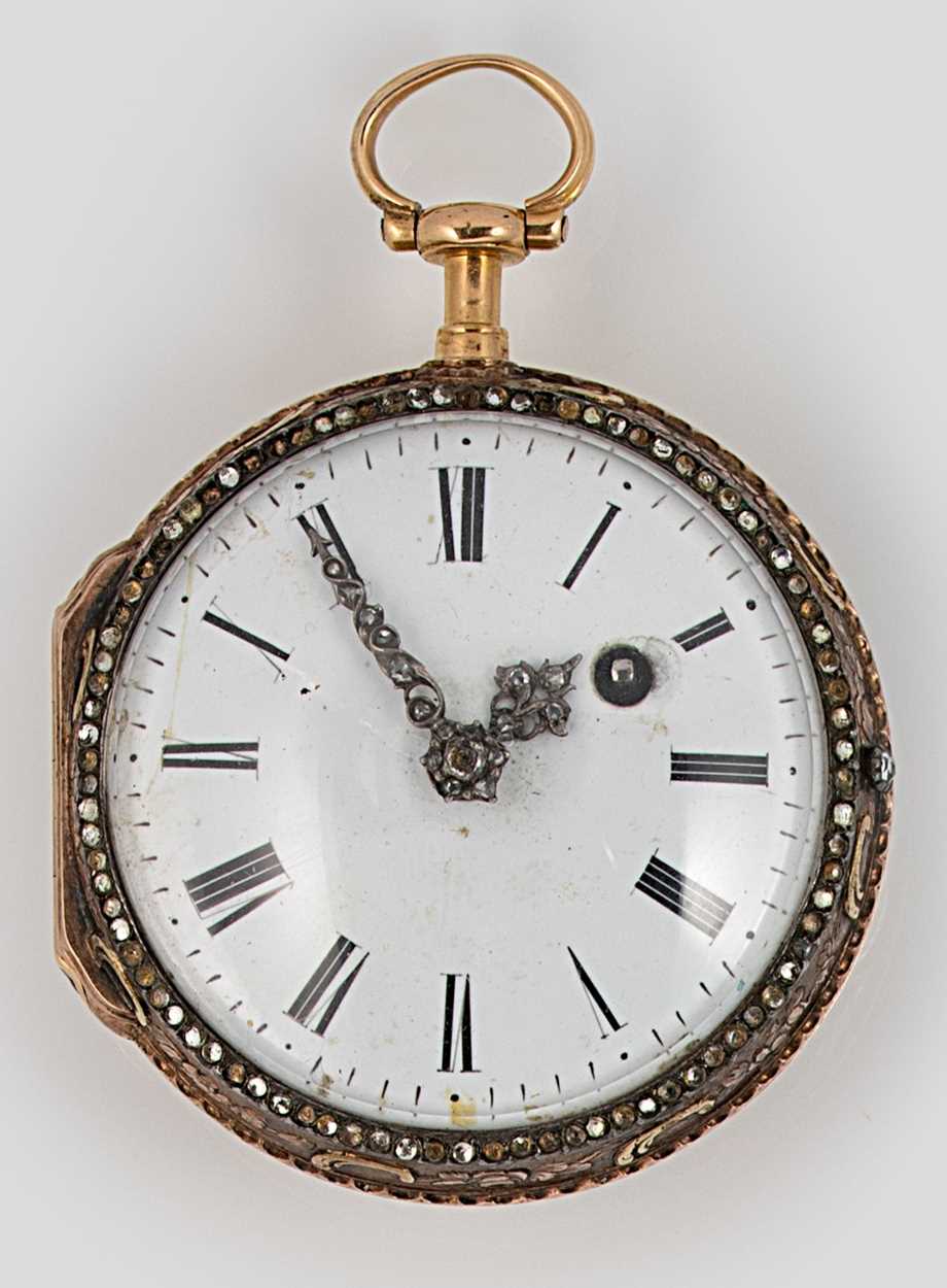 Lot 181 - Romilly, Paris - An 18th century open faced pocket watch