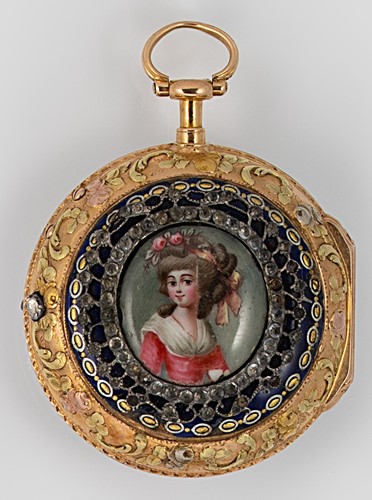Lot 181 - Romilly, Paris - An 18th century open faced pocket watch