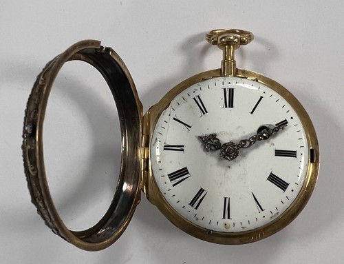 Lot 181 - Romilly, Paris - An 18th century open faced pocket watch