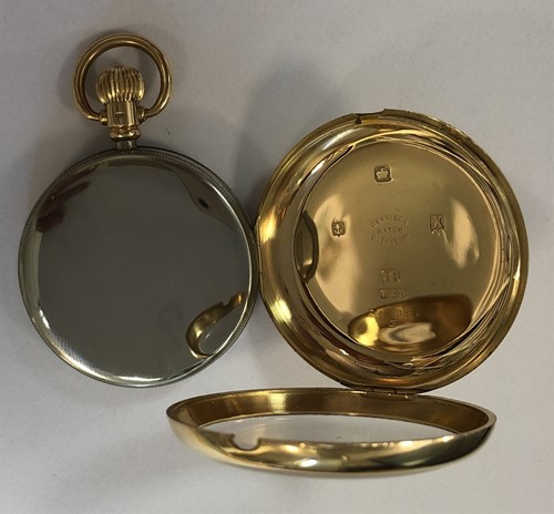 Lot 231 - Omega - An 18ct gold open faced pocket watch