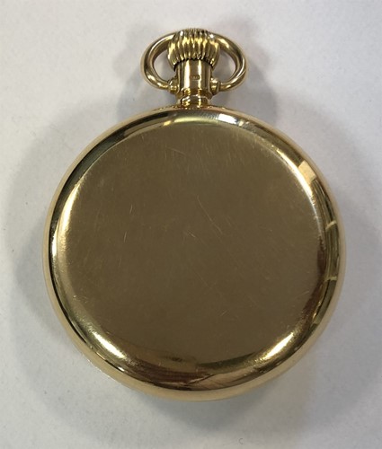 Lot 231 - Omega - An 18ct gold open faced pocket watch