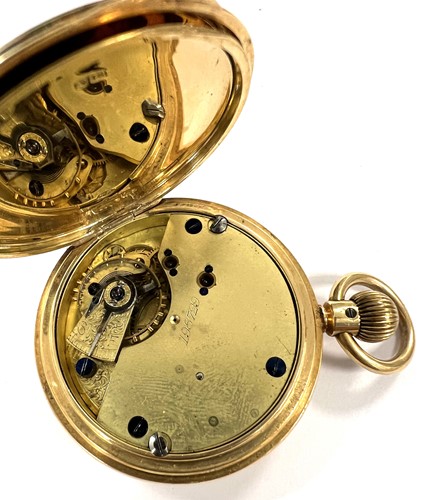 Lot 236 - Unsigned - A Victorian 18ct gold hunter pocket watch