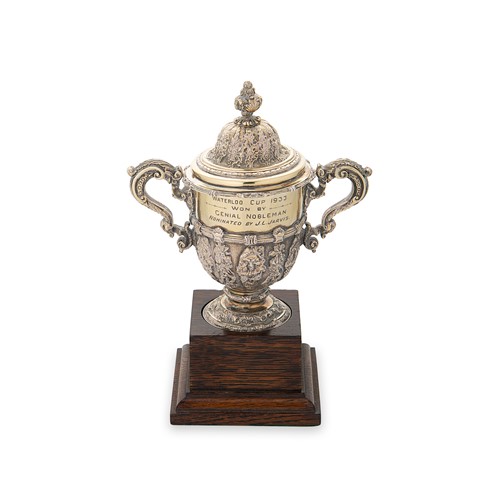 Lot 408 - A George V silver gilt miniature version of the Waterloo cup
