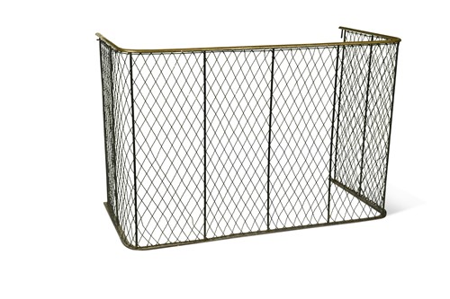 Lot 359 - A large wire work nursery fender, late 19th century