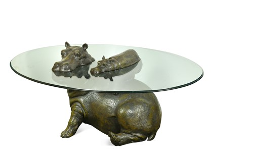 Lot 122 - Mark Stoddart (b. 1960), Hippo and Baby coffee table