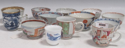 Lot 47 - A group of Chinese tea bowls and coffee cans,...