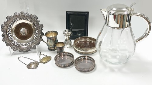 Lot 180 - A collection of silver plated items including...