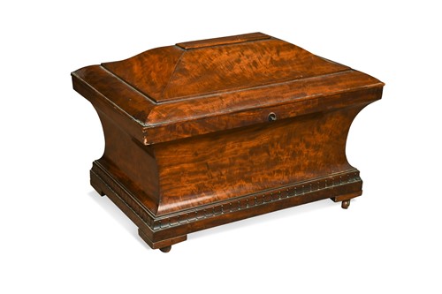 Lot 441 - A mahogany sarcophagus wine cooler of country house proportions, 19th century