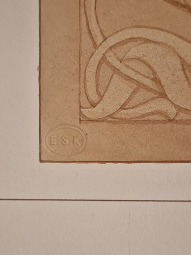 Lot 464 - A collection of six ink and watercolour Art Nouveau furniture designs for the Owen Jones Furniture Competition, circa 1900