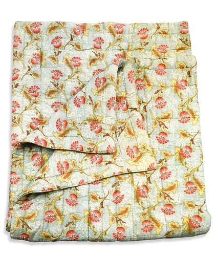 Lot 150 - Attributed to Silver Studios, an Arts & Crafts reversible cotton quilt, circa 1900